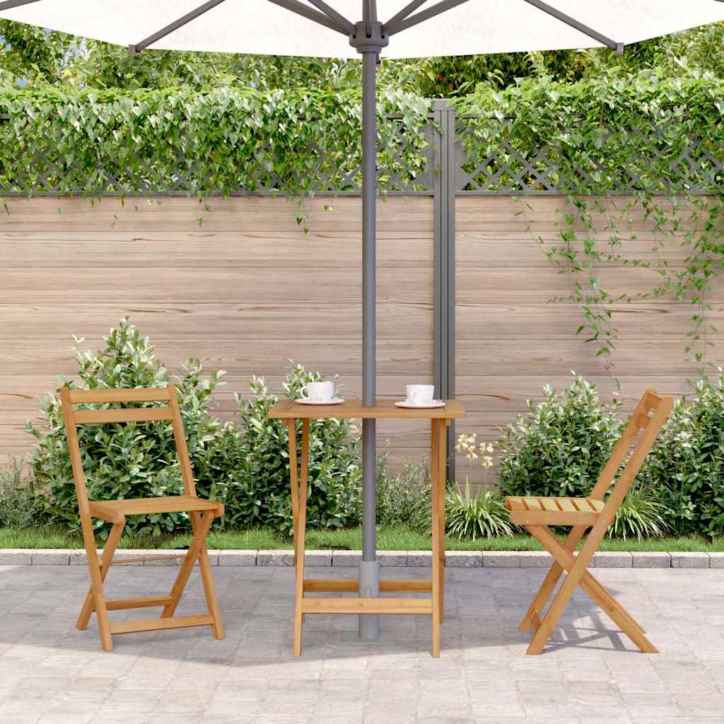vidaXL Masă de grădină pliabilă, 60 x 60 x 75 cm, lemn masiv acacia vidaXL Masă de grădină pliabilă, 60 x 60 x 75 cm, lemn masiv acacia