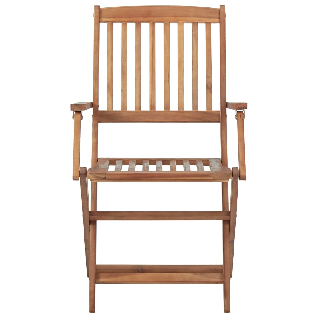 vidaXL Scaune pliabile de exterior, 2 buc., lemn masiv de acacia vidaXL Scaune pliabile de exterior, 2 buc., lemn masiv de acacia
