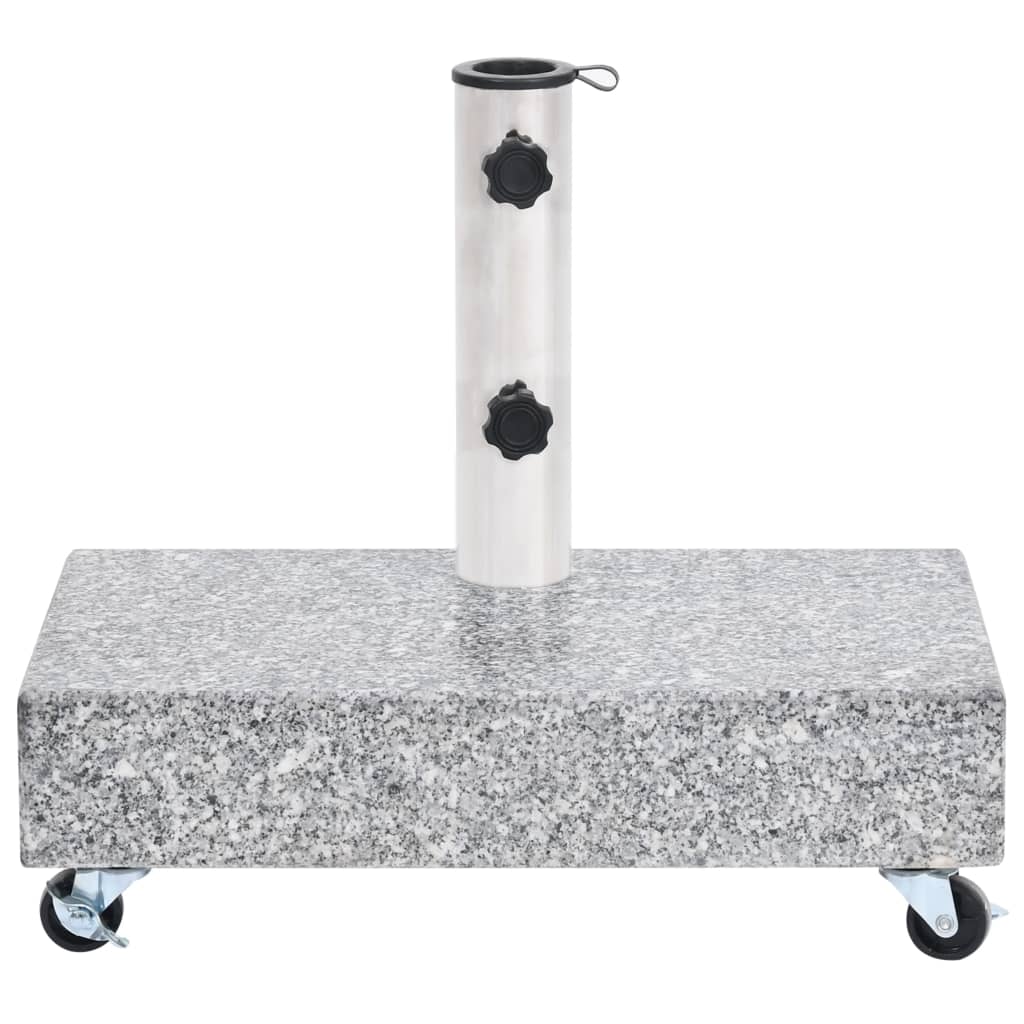 vidaXL Bază pentru umbrelă, gri deschis, 45x25x8,3 cm, granit vidaXL Bază pentru umbrelă, gri deschis, 45x25x8,3 cm, granit