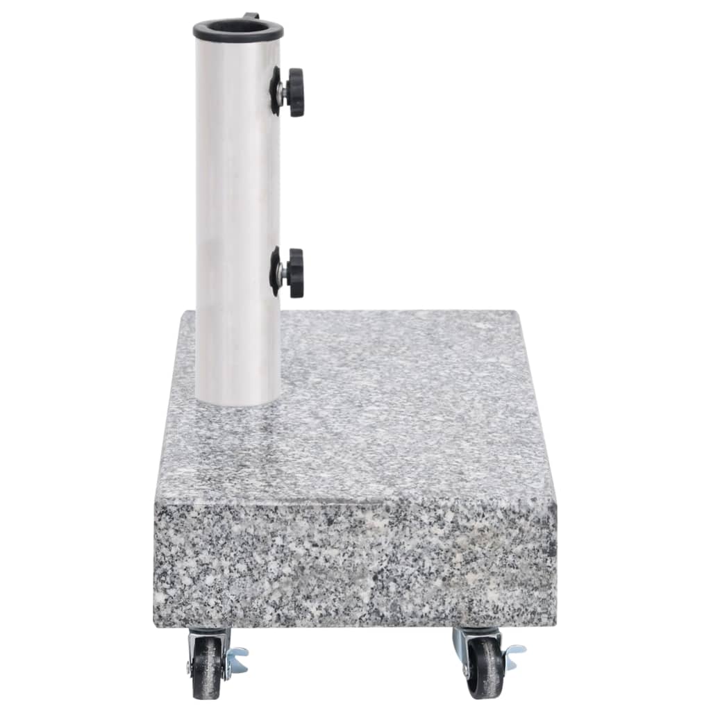 vidaXL Bază pentru umbrelă, gri deschis, 45x25x8,3 cm, granit vidaXL Bază pentru umbrelă, gri deschis, 45x25x8,3 cm, granit