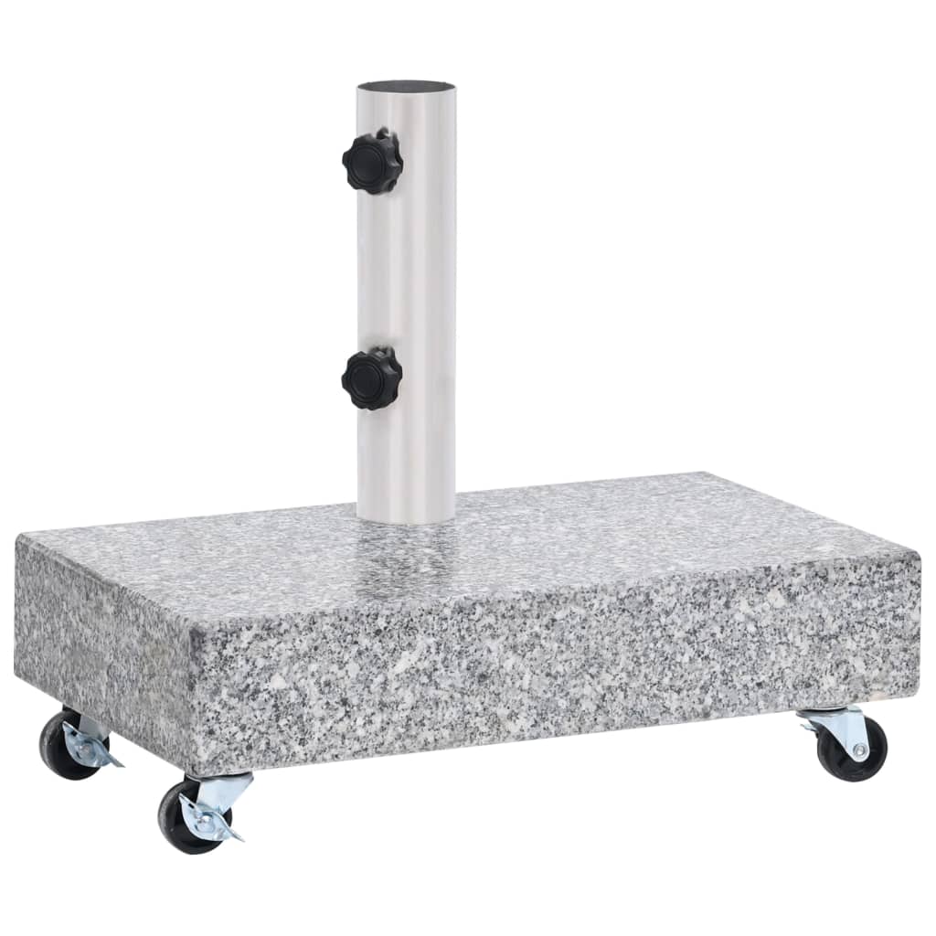 vidaXL Bază pentru umbrelă, gri deschis, 45x25x8,3 cm, granit vidaXL Bază pentru umbrelă, gri deschis, 45x25x8,3 cm, granit