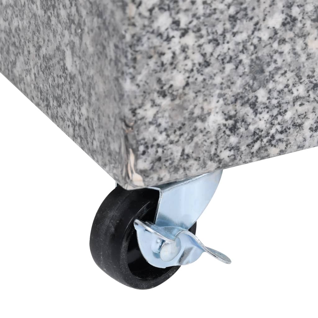 vidaXL Bază pentru umbrelă, gri deschis, 45x25x8,3 cm, granit vidaXL Bază pentru umbrelă, gri deschis, 45x25x8,3 cm, granit
