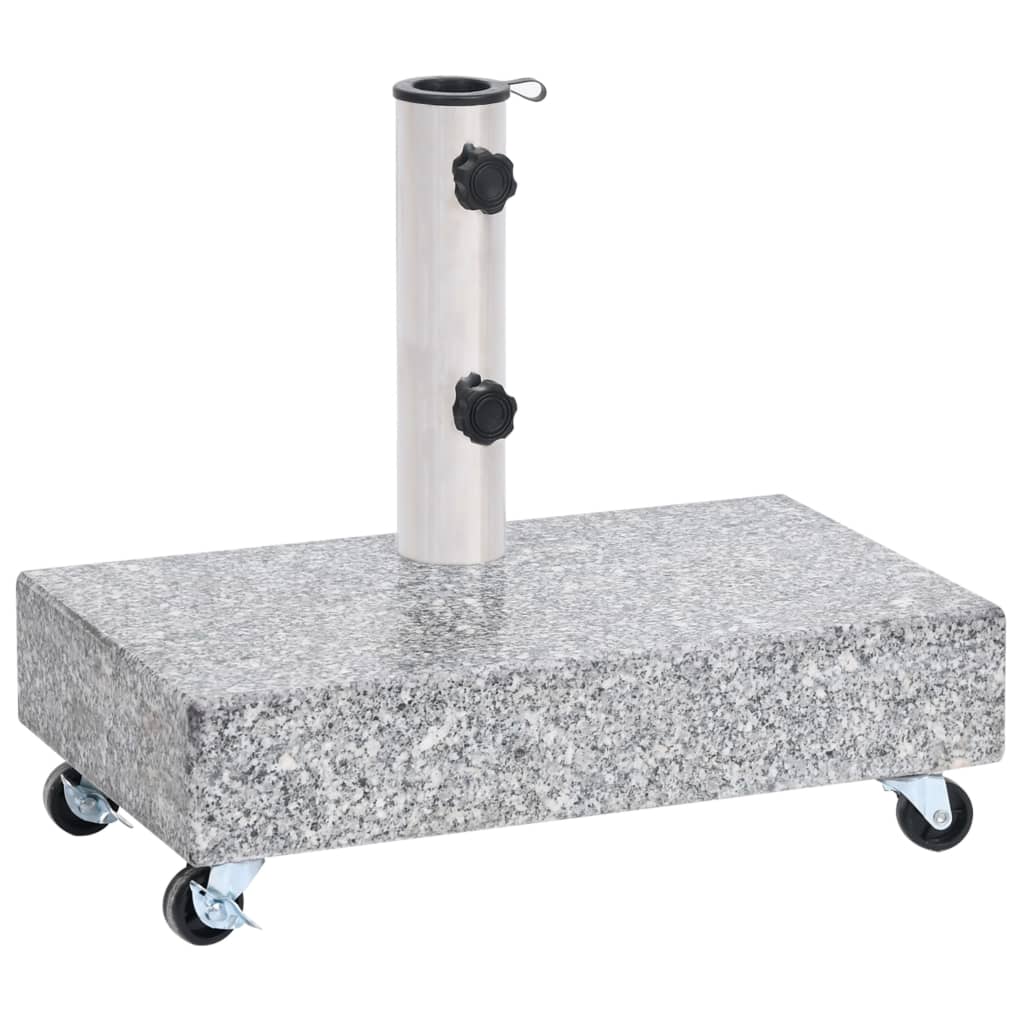 vidaXL Bază pentru umbrelă, gri deschis, 45x25x8,3 cm, granit vidaXL Bază pentru umbrelă, gri deschis, 45x25x8,3 cm, granit