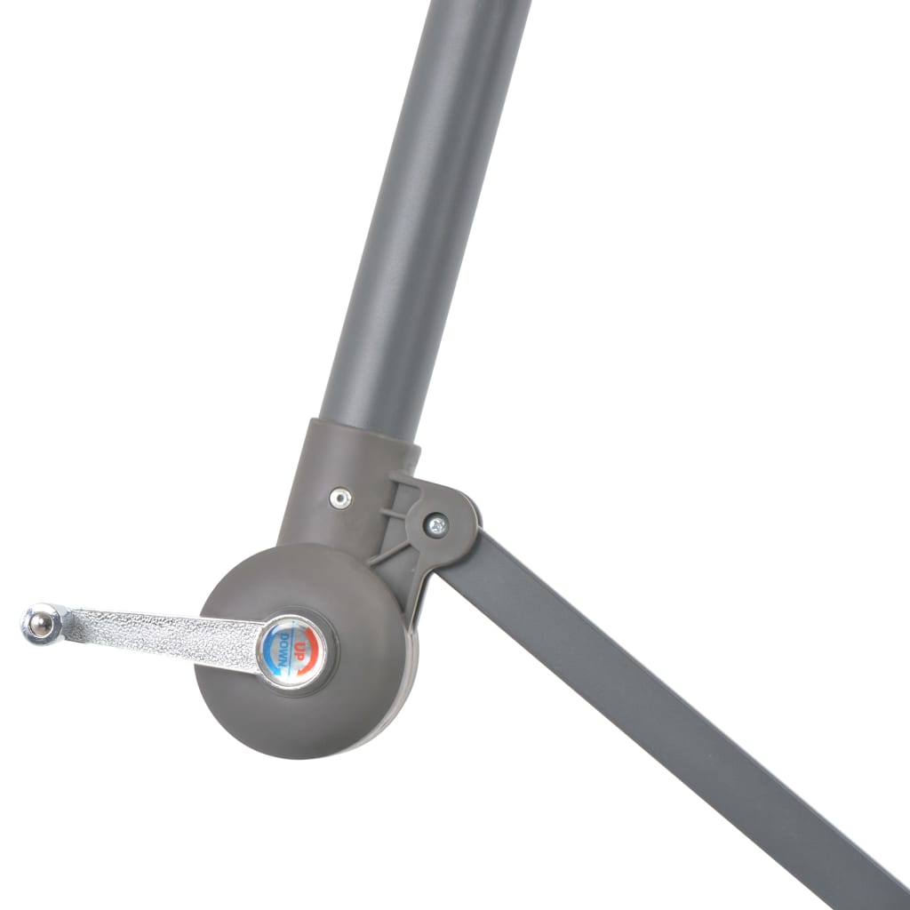 vidaXL Umbrelă în consolă cu stâlp din aluminiu, roșu bordo, 300 cm vidaXL Umbrelă în consolă cu stâlp din aluminiu, roșu bordo, 300 cm