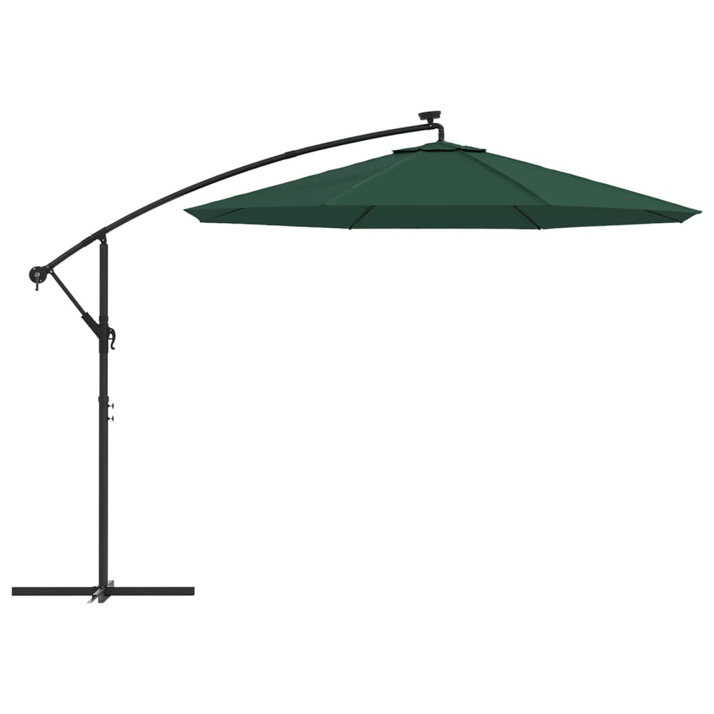 vidaXL Pânză de schimb umbrelă de soare, verde, 300 cm