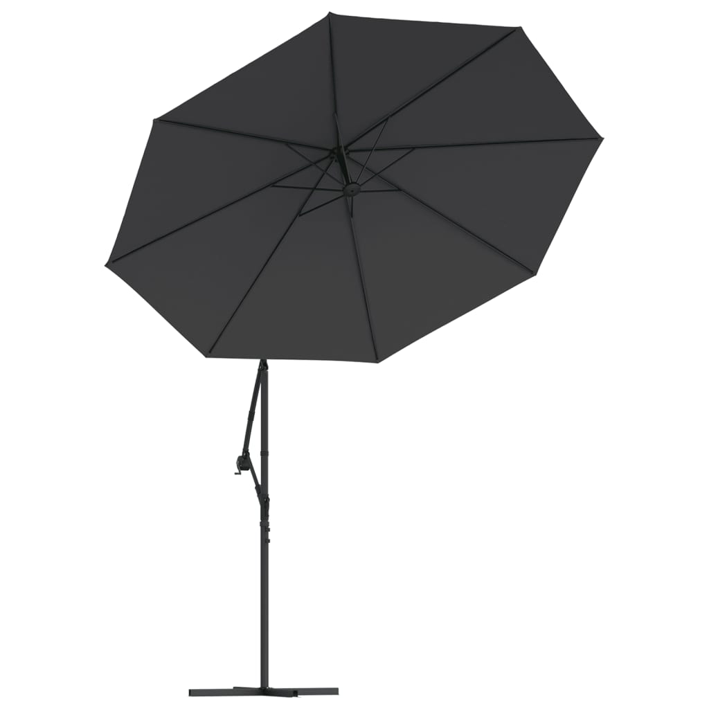 vidaXL Pânză de schimb umbrelă de soare, negru, 300 cm
