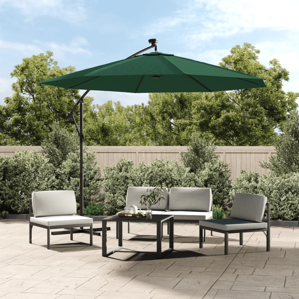 vida XL Pânză de schimb umbrelă de soare consolă, verde, 350 cm vida XL Pânză de schimb umbrelă de soare consolă, verde, 350 cm