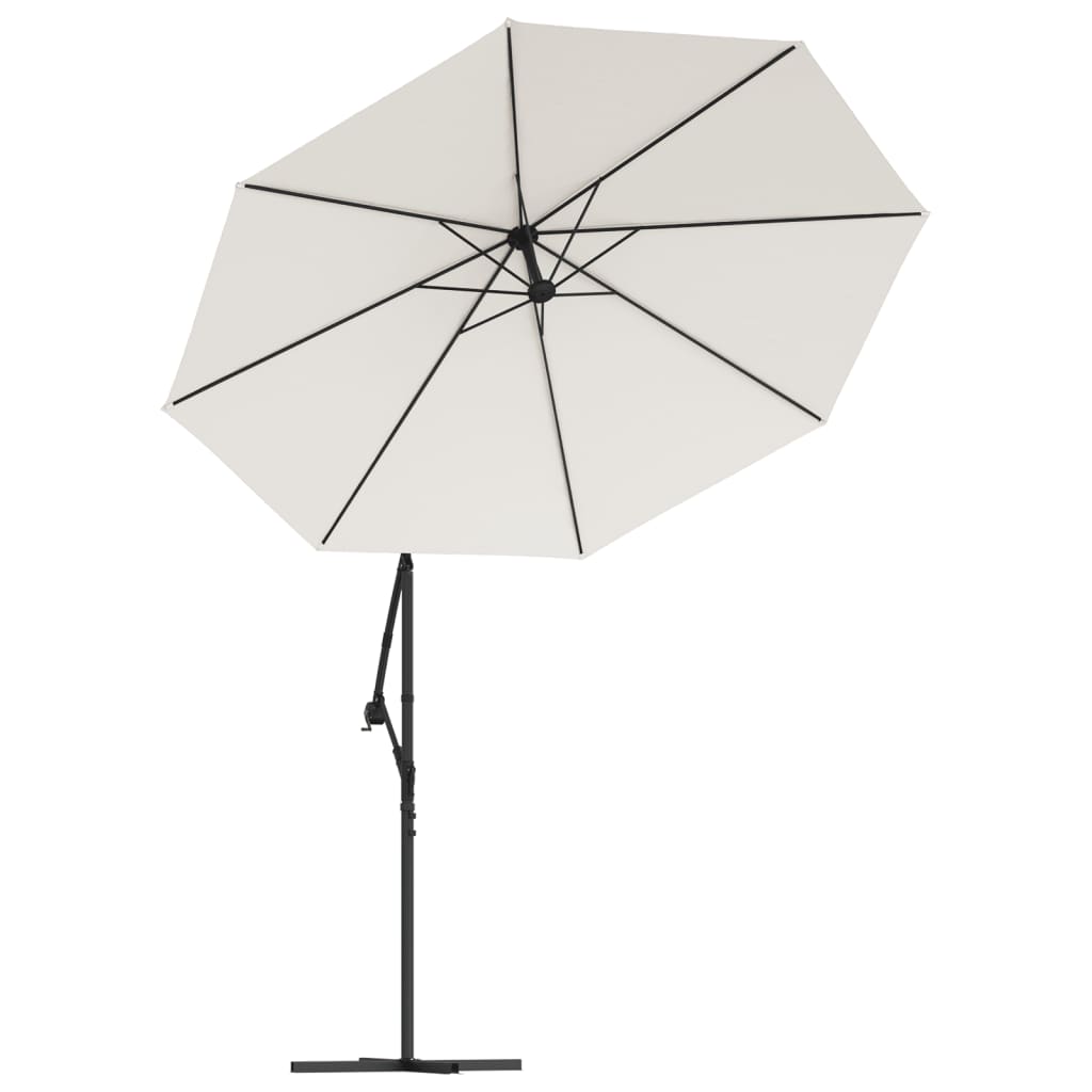 vidaXL Pânză de schimb umbrelă de soare, alb nisipiu, 350 cm vidaXL Pânză de schimb umbrelă de soare, alb nisipiu, 350 cm