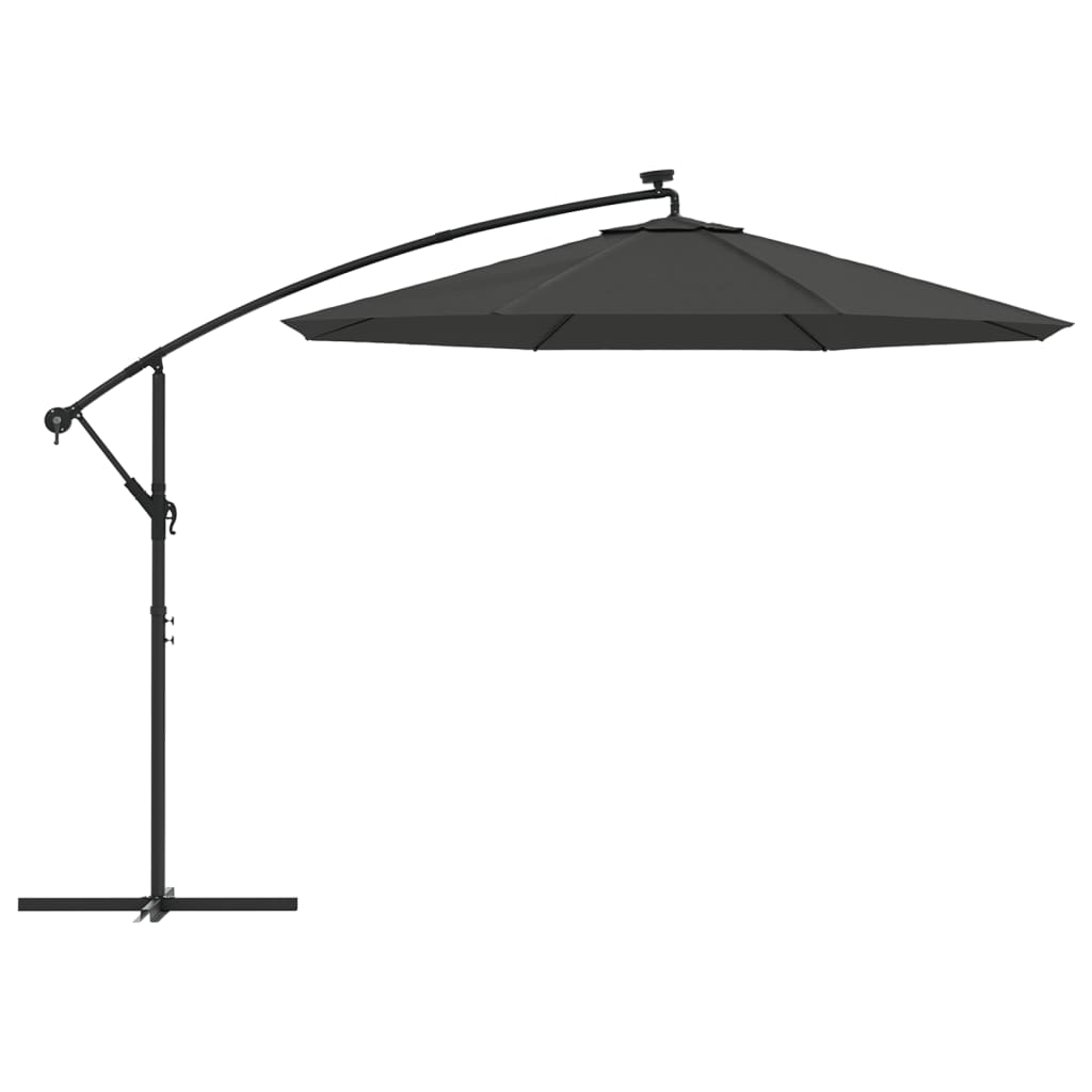 vida XL Pânză de schimb umbrelă de soare consolă, antracit, 350 cm vida XL Pânză de schimb umbrelă de soare consolă, antracit, 350 cm