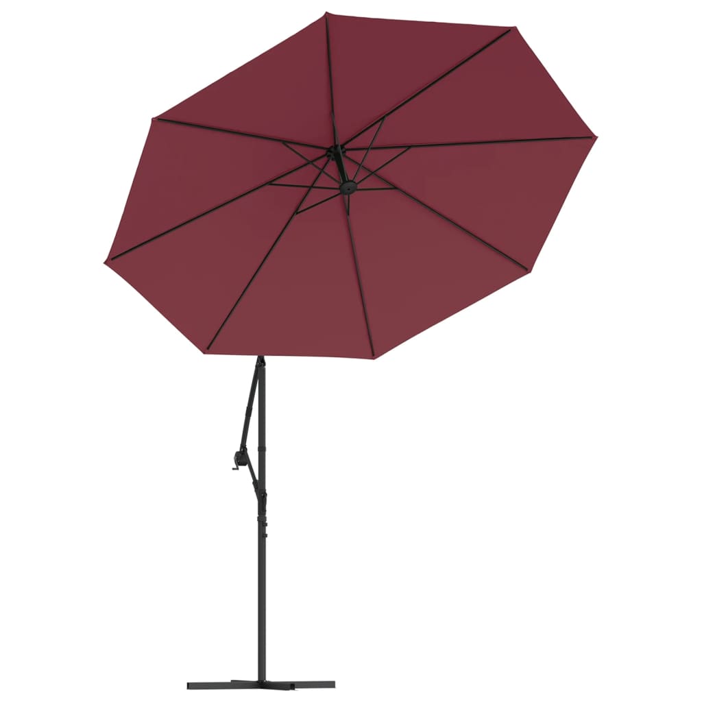vida XL Pânză de schimb umbrelă de soare consolă, roșu bordo, 350 cm vida XL Pânză de schimb umbrelă de soare consolă, roșu bordo, 350 cm