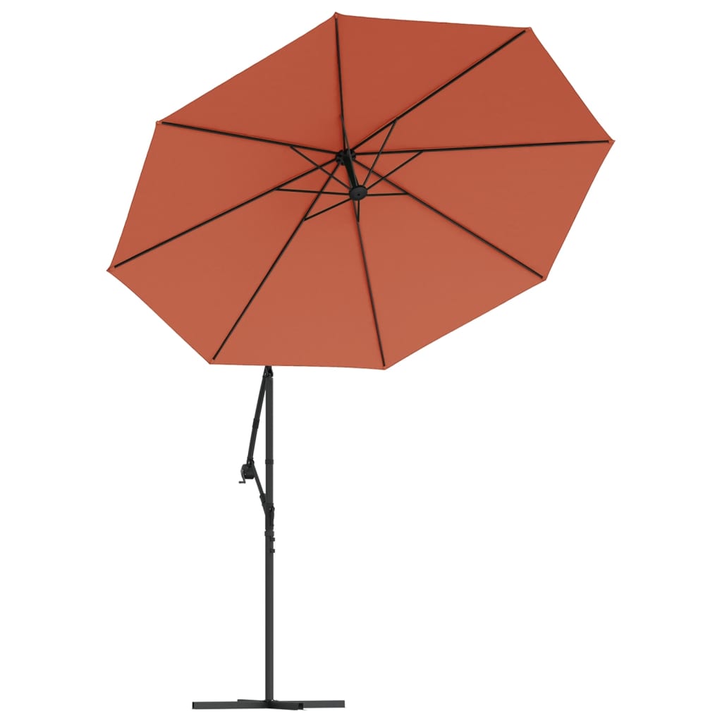 vida XL Pânză de schimb umbrelă de soare consolă, cărămiziu, 350 cm vida XL Pânză de schimb umbrelă de soare consolă, cărămiziu, 350 cm