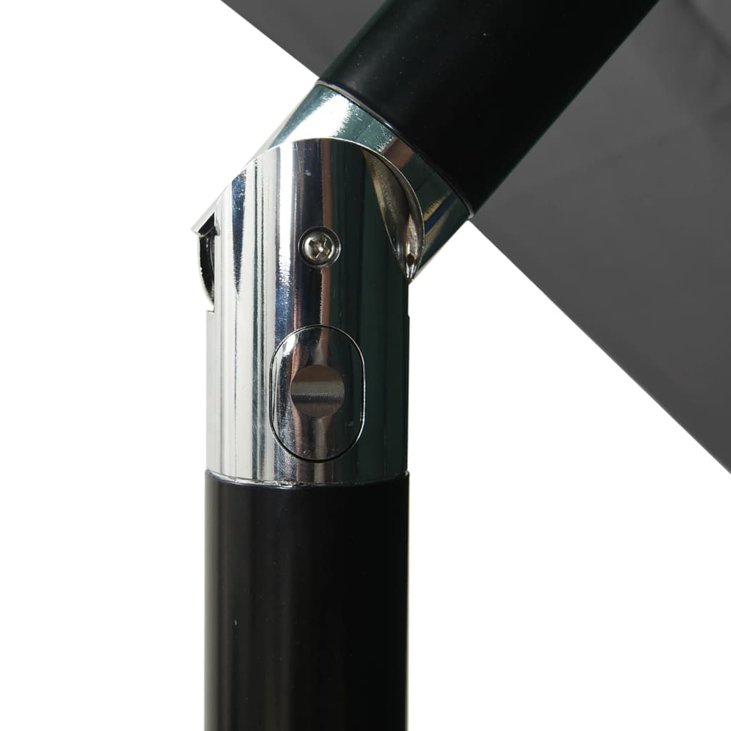 vidaXL Umbrelă de soare 3 niveluri, stâlp aluminiu, antracit 2,5x2,5 m vidaXL Umbrelă de soare 3 niveluri, stâlp aluminiu, antracit 2,5x2,5 m