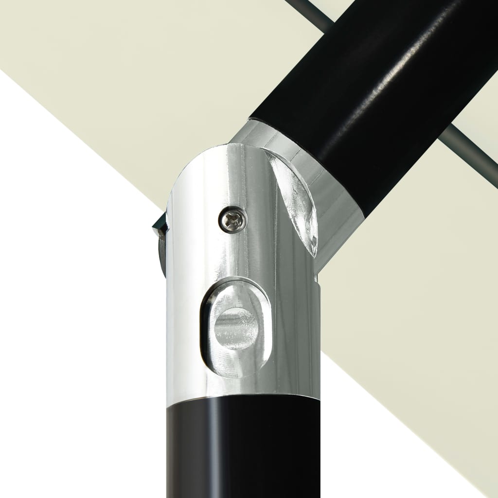 vidaXL Umbrelă grădină cu 3 niveluri, stâlp aluminiu, nisipiu, 3,5 m vidaXL Umbrelă grădină cu 3 niveluri, stâlp aluminiu, nisipiu, 3,5 m