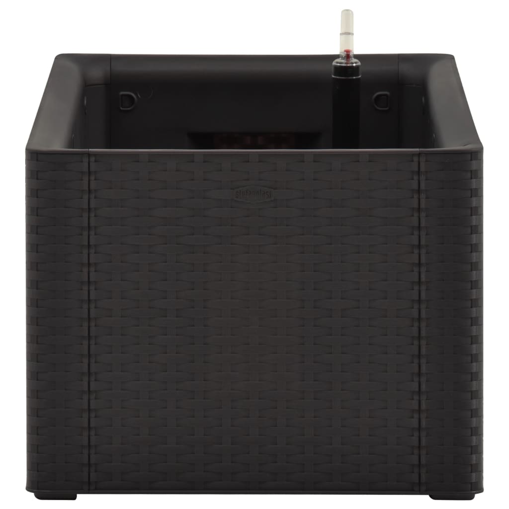 vidaXL Strat înălțat grădină sistem auto-udare, antracit, 100x43x33 cm