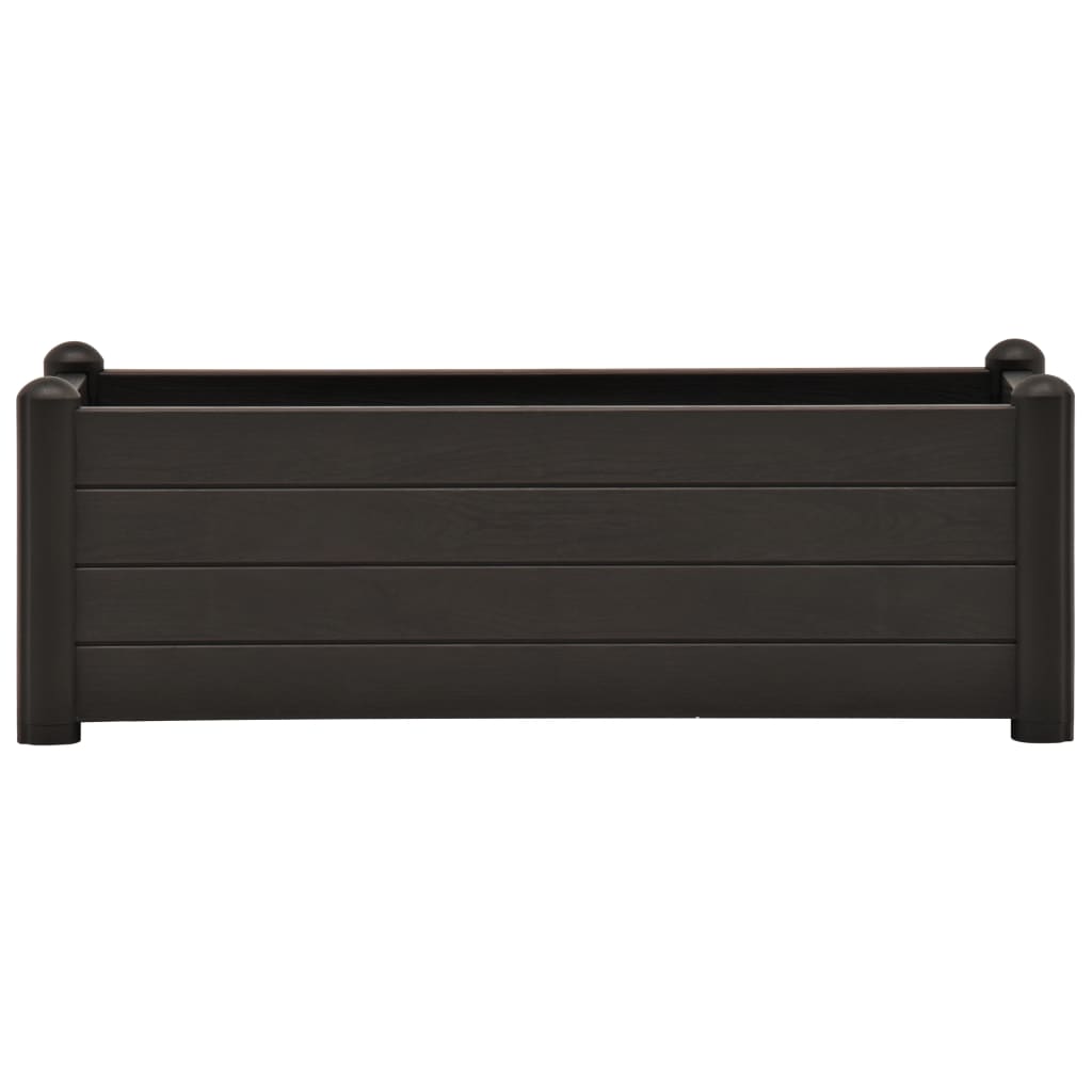 vidaXL Strat înălțat de grădină, antracit, 100 x 43 x 35 cm, PP