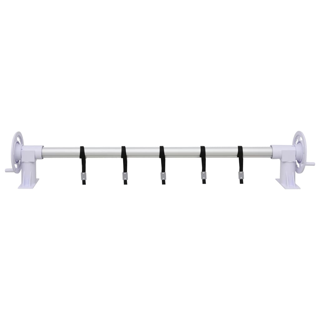 vidaXL Derulator de prelată pentru piscină cu bază din plastic vidaXL Derulator de prelată pentru piscină cu bază din plastic