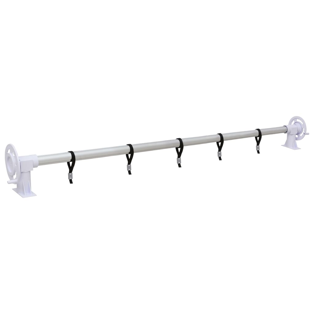 vidaXL Derulator de prelată pentru piscină cu bază din plastic vidaXL Derulator de prelată pentru piscină cu bază din plastic