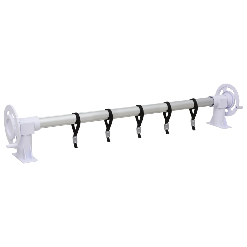 vidaXL Derulator de prelată pentru piscină cu bază din plastic vidaXL Derulator de prelată pentru piscină cu bază din plastic