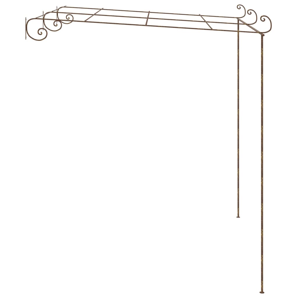 vidaXL Pergolă de grădină, maro antic, 3x3x2,5 m, fier vidaXL Pergolă de grădină, maro antic, 3x3x2,5 m, fier