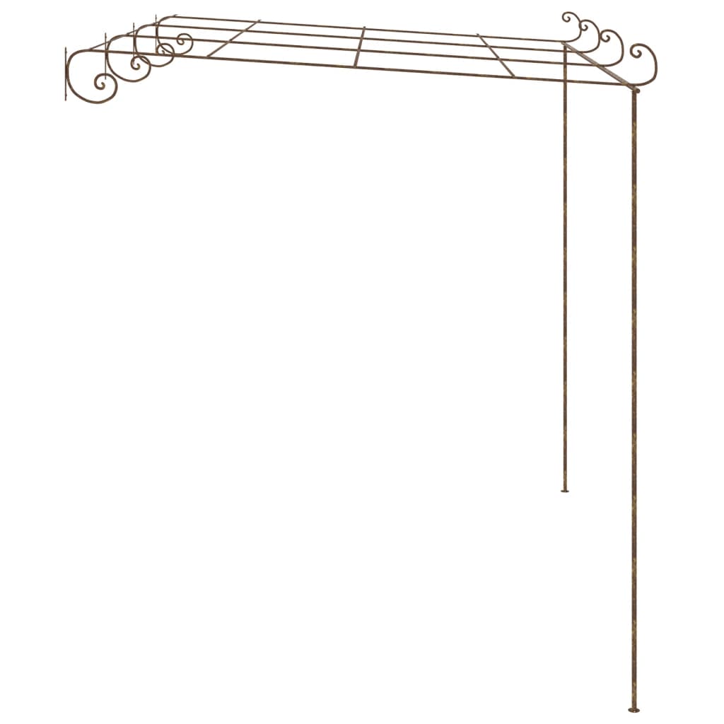 vidaXL Pergolă de grădină, maro antic, 4x3x2,5 m, fier vidaXL Pergolă de grădină, maro antic, 4x3x2,5 m, fier