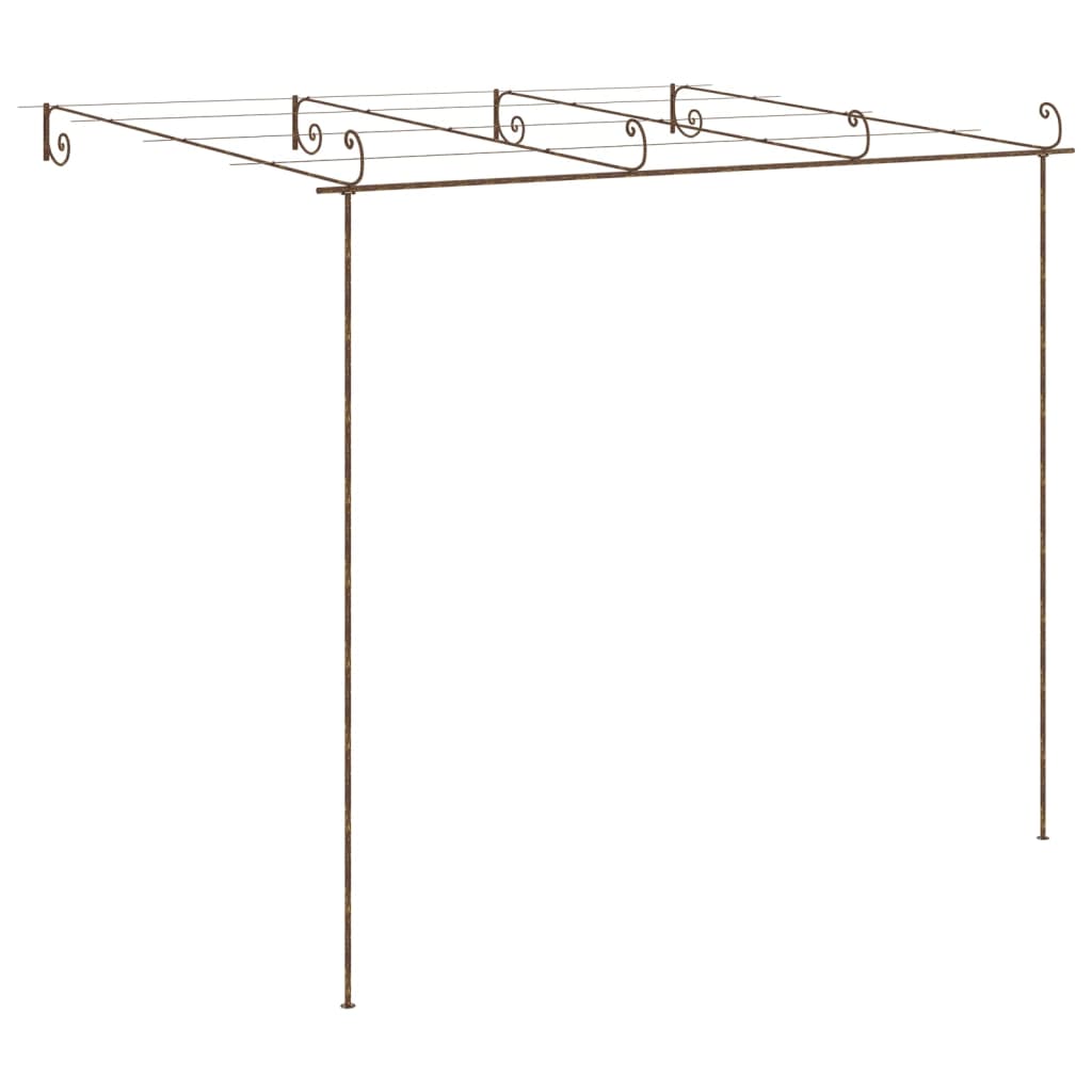 vidaXL Pergolă de grădină, maro antic, 4x3x2,5 m, fier vidaXL Pergolă de grădină, maro antic, 4x3x2,5 m, fier