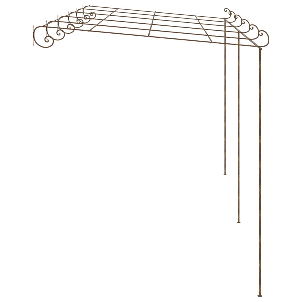 vidaXL Pergolă de grădină, maro antic, 6x3x2,5 m, fier vidaXL Pergolă de grădină, maro antic, 6x3x2,5 m, fier