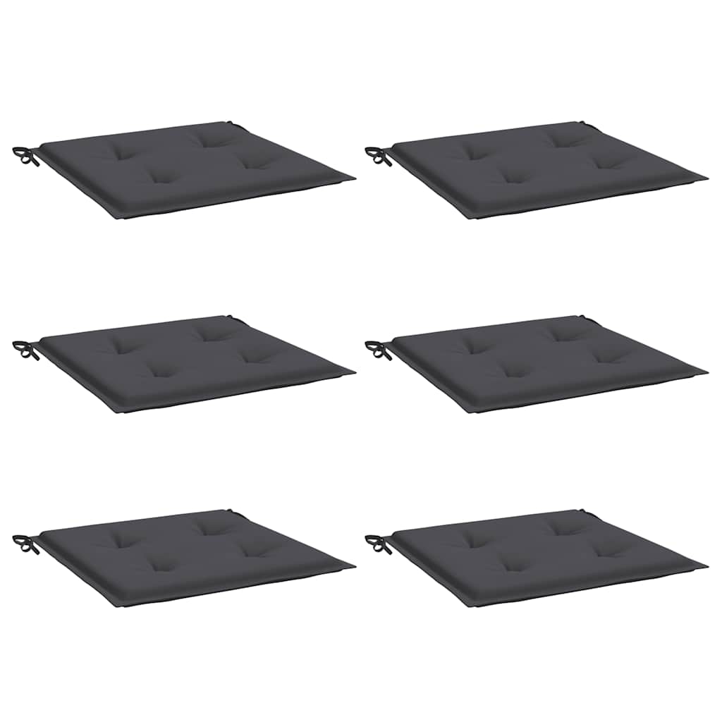 vidaXL Perne scaune grădină 6 buc. antracit 40x40x4 cm țesătură Oxford vidaXL Perne scaune grădină 6 buc. antracit 40x40x4 cm țesătură Oxford