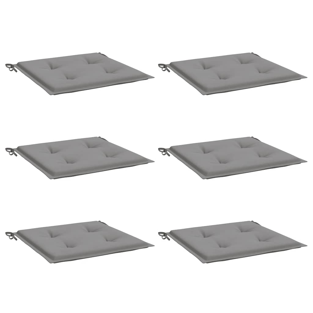 vidaXL Perne scaune grădină 6 buc. gri 40x40x4 cm țesătură Oxford vidaXL Perne scaune grădină 6 buc. gri 40x40x4 cm țesătură Oxford