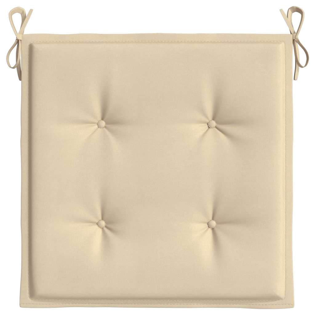 vidaXL Perne scaune grădină 6 buc. bej 40x40x4 cm țesătură Oxford