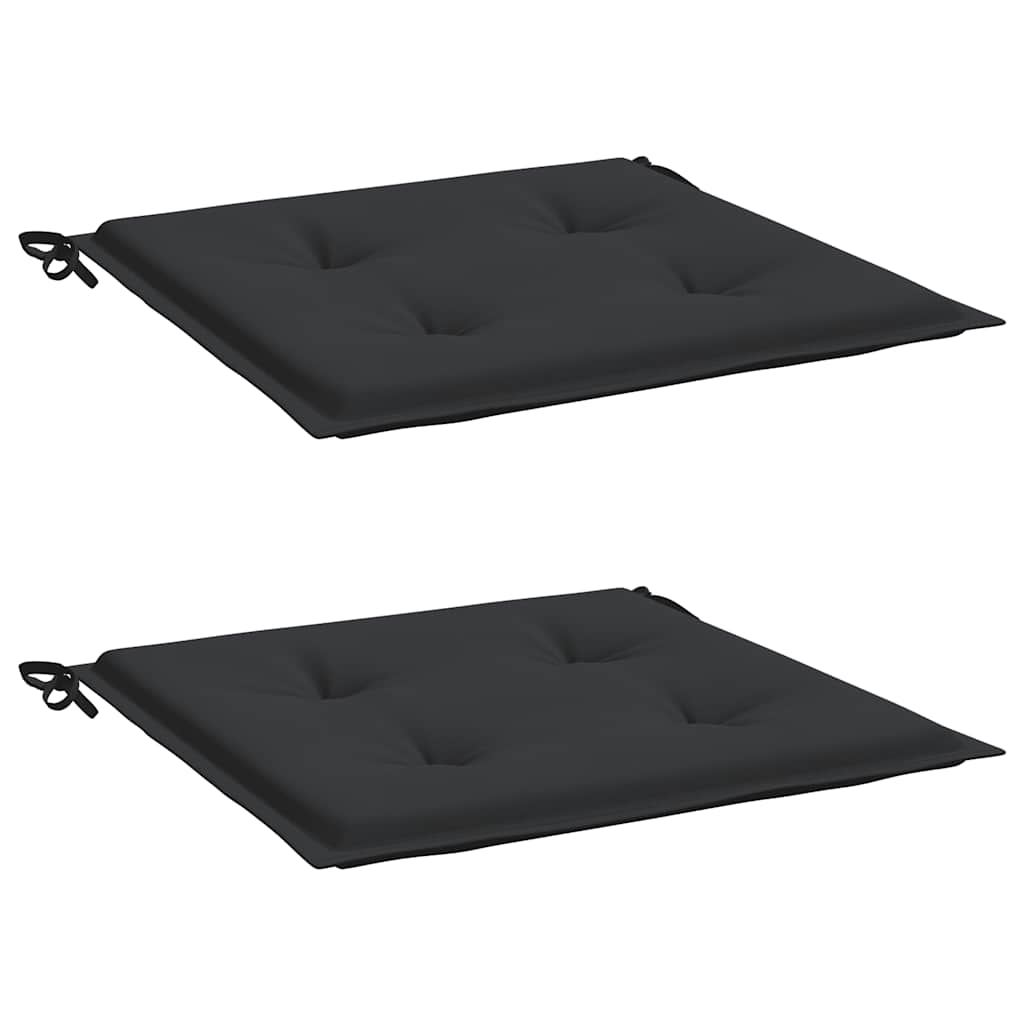 vidaXL Perne scaune grădină 2 buc. negru 40x40x4 cm țesătură Oxford vidaXL Perne scaune grădină 2 buc. negru 40x40x4 cm țesătură Oxford