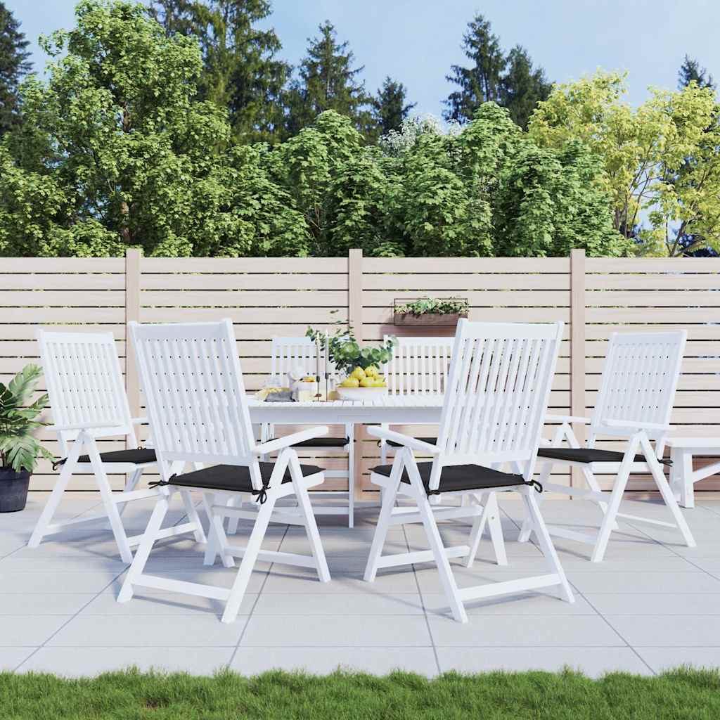 vidaXL Perne scaune grădină 6 buc. negru 40x40x4 cm țesătură Oxford vidaXL Perne scaune grădină 6 buc. negru 40x40x4 cm țesătură Oxford