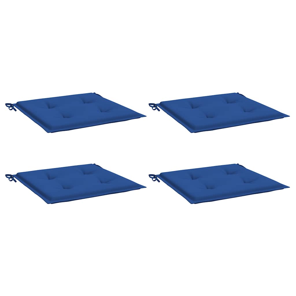 vidaXL Perne scaune grădină 4 buc. albastru 40x40x4 cm țesătură Oxford vidaXL Perne scaune grădină 4 buc. albastru 40x40x4 cm țesătură Oxford