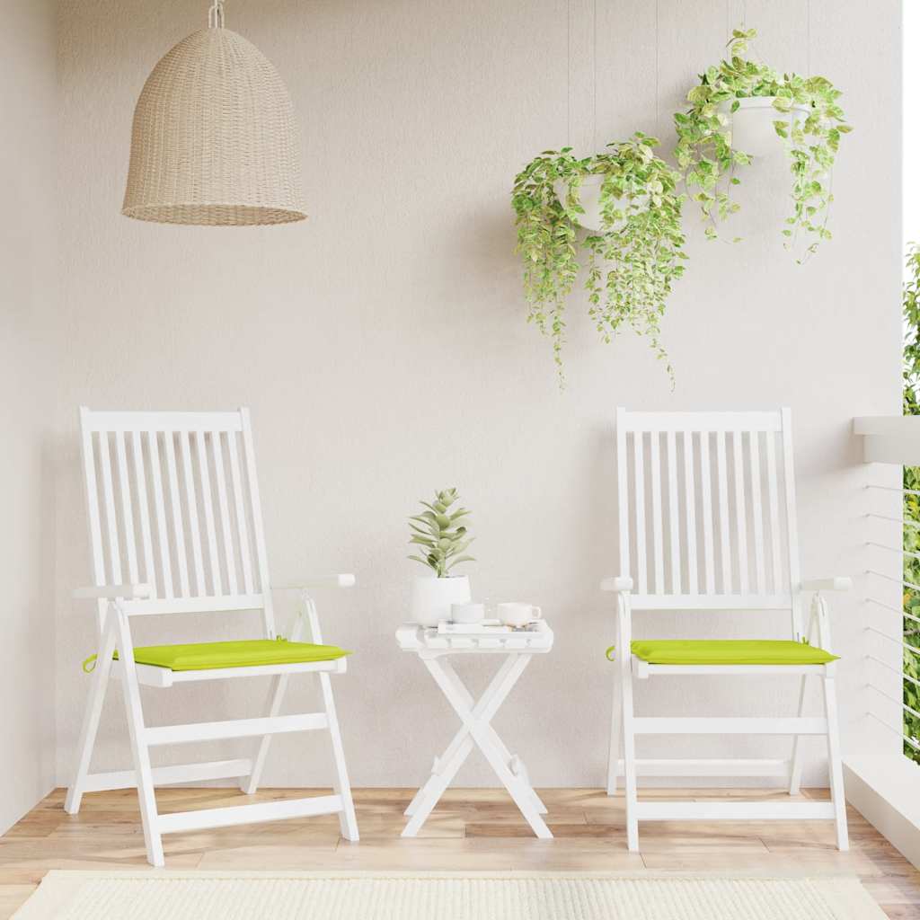 vidaXL Perne scaune grădină 2 buc. verde 40x40x3 cm țesătură Oxford vidaXL Perne scaune grădină 2 buc. verde 40x40x3 cm țesătură Oxford
