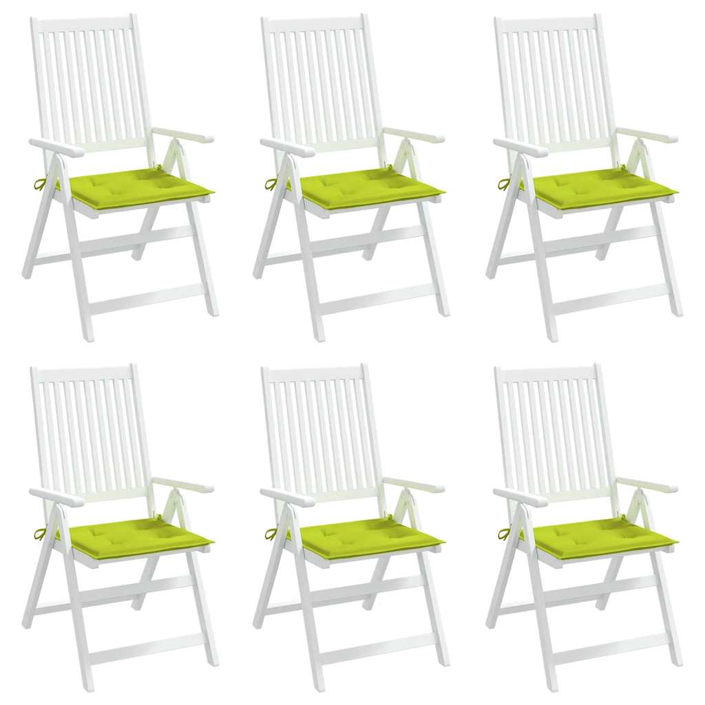 vidaXL Perne scaune grădină 6 buc. verde 40x40x4 cm țesătură Oxford vidaXL Perne scaune grădină 6 buc. verde 40x40x4 cm țesătură Oxford