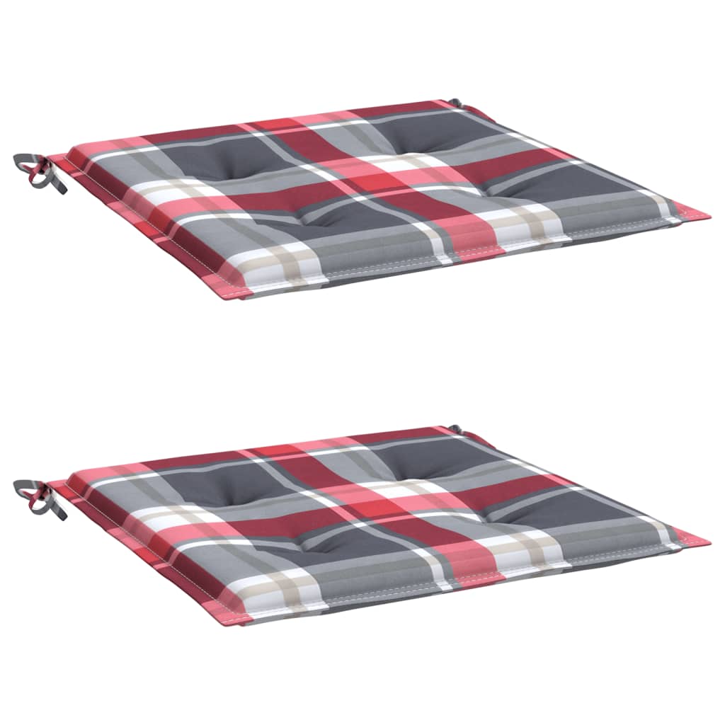vidaXL Perne de scaun model carouri, 2 buc., 40x40x3 cm, textil Oxford vidaXL Perne de scaun model carouri, 2 buc., 40x40x3 cm, textil Oxford