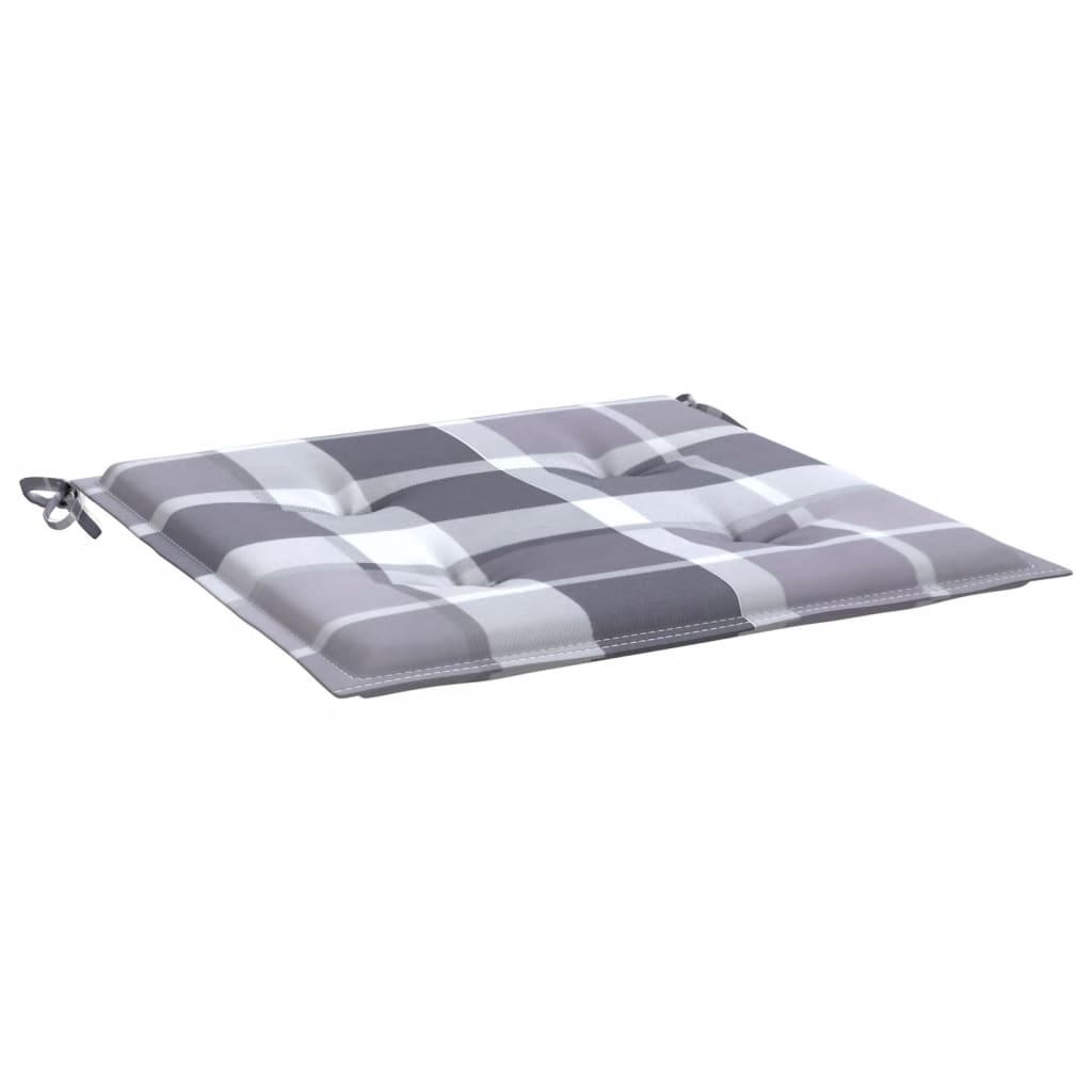 vidaXL Perne de scaun, carouri gri, 4 buc., 40x40x3 cm, textil Oxford vidaXL Perne de scaun, carouri gri, 4 buc., 40x40x3 cm, textil Oxford