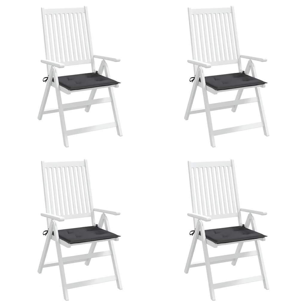 vidaXL Perne scaune grădină 4 buc. antracit 50x50x4 cm țesătură Oxford vidaXL Perne scaune grădină 4 buc. antracit 50x50x4 cm țesătură Oxford