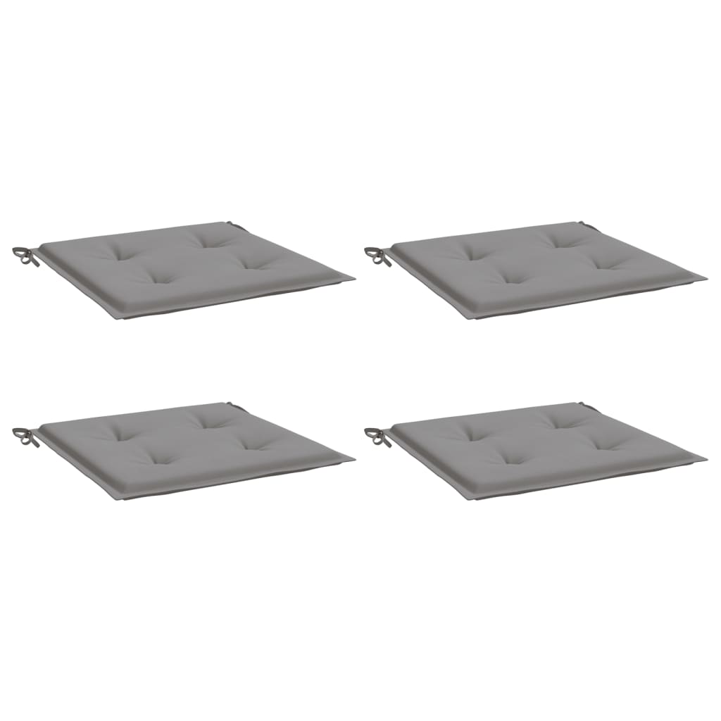 vidaXL Perne scaune de grădină 4 buc. gri 50x50x3 cm țesătură Oxford vidaXL Perne scaune de grădină 4 buc. gri 50x50x3 cm țesătură Oxford