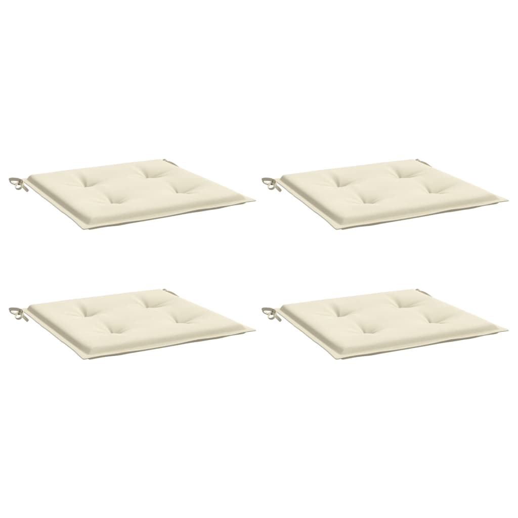 vidaXL Perne scaune de grădină 4 buc. crem 50x50x3 cm țesătură Oxford vidaXL Perne scaune de grădină 4 buc. crem 50x50x3 cm țesătură Oxford