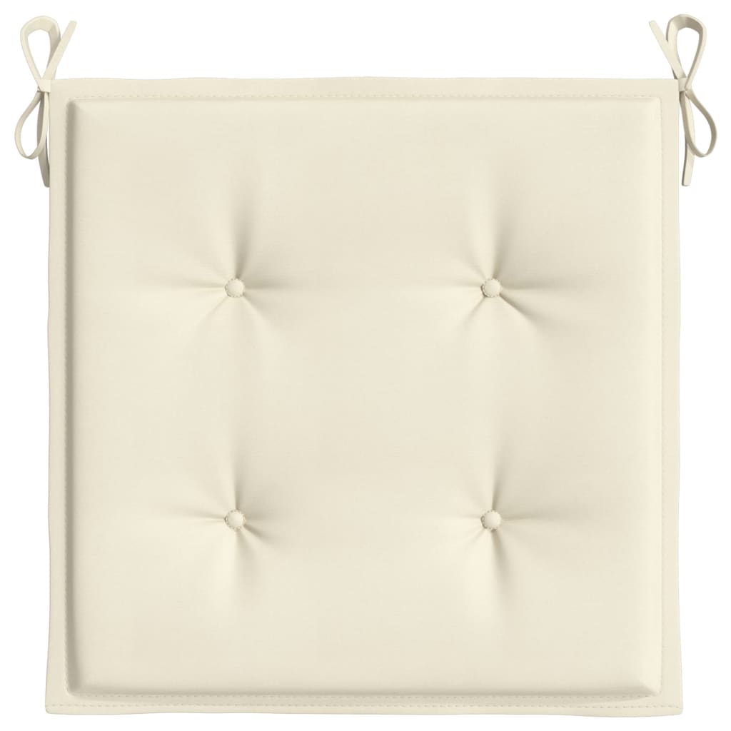 vidaXL Perne scaune de grădină 4 buc. crem 50x50x3 cm țesătură Oxford vidaXL Perne scaune de grădină 4 buc. crem 50x50x3 cm țesătură Oxford