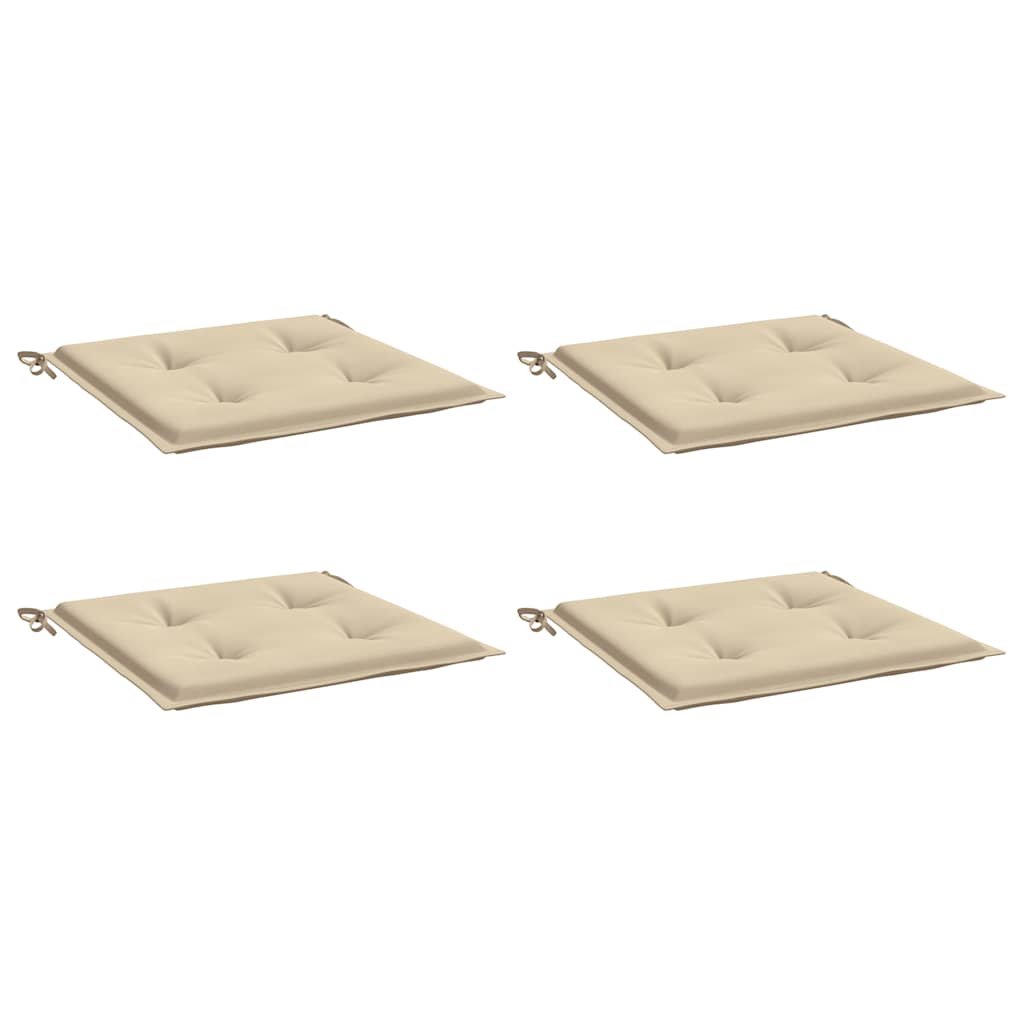 vidaXL Perne scaune de grădină 4 buc. bej 50x50x4 cm țesătură Oxford vidaXL Perne scaune de grădină 4 buc. bej 50x50x4 cm țesătură Oxford