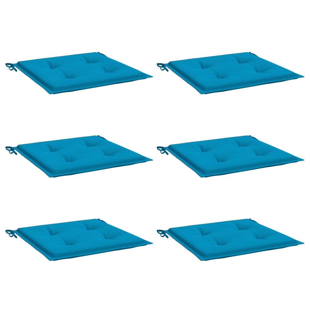 vidaXL Perne scaune grădină 6 buc. albastru 50x50x3 cm țesătură Oxford vidaXL Perne scaune grădină 6 buc. albastru 50x50x3 cm țesătură Oxford