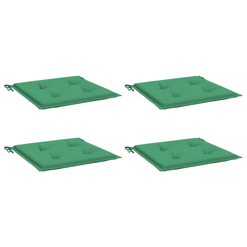 vidaXL Perne scaune de grădină 4 buc. verde 50x50x3 cm țesătură Oxford vidaXL Perne scaune de grădină 4 buc. verde 50x50x3 cm țesătură Oxford