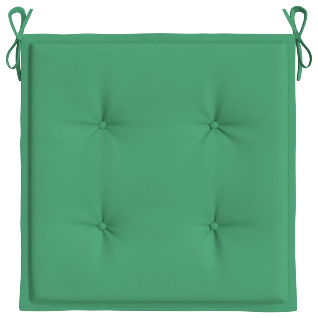 vidaXL Perne scaune de grădină 4 buc. verde 50x50x3 cm țesătură Oxford vidaXL Perne scaune de grădină 4 buc. verde 50x50x3 cm țesătură Oxford