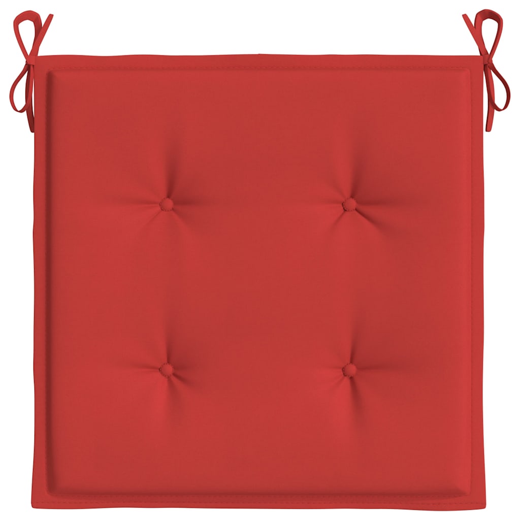 vidaXL Perne scaune de grădină 4 buc. roșu 50x50x4 cm țesătură Oxford vidaXL Perne scaune de grădină 4 buc. roșu 50x50x4 cm țesătură Oxford