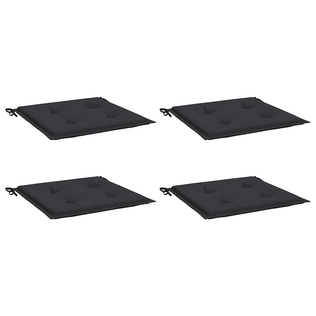 vidaXL Perne scaune grădină 4 buc. negru 50x50x4 cm țesătură Oxford vidaXL Perne scaune grădină 4 buc. negru 50x50x4 cm țesătură Oxford