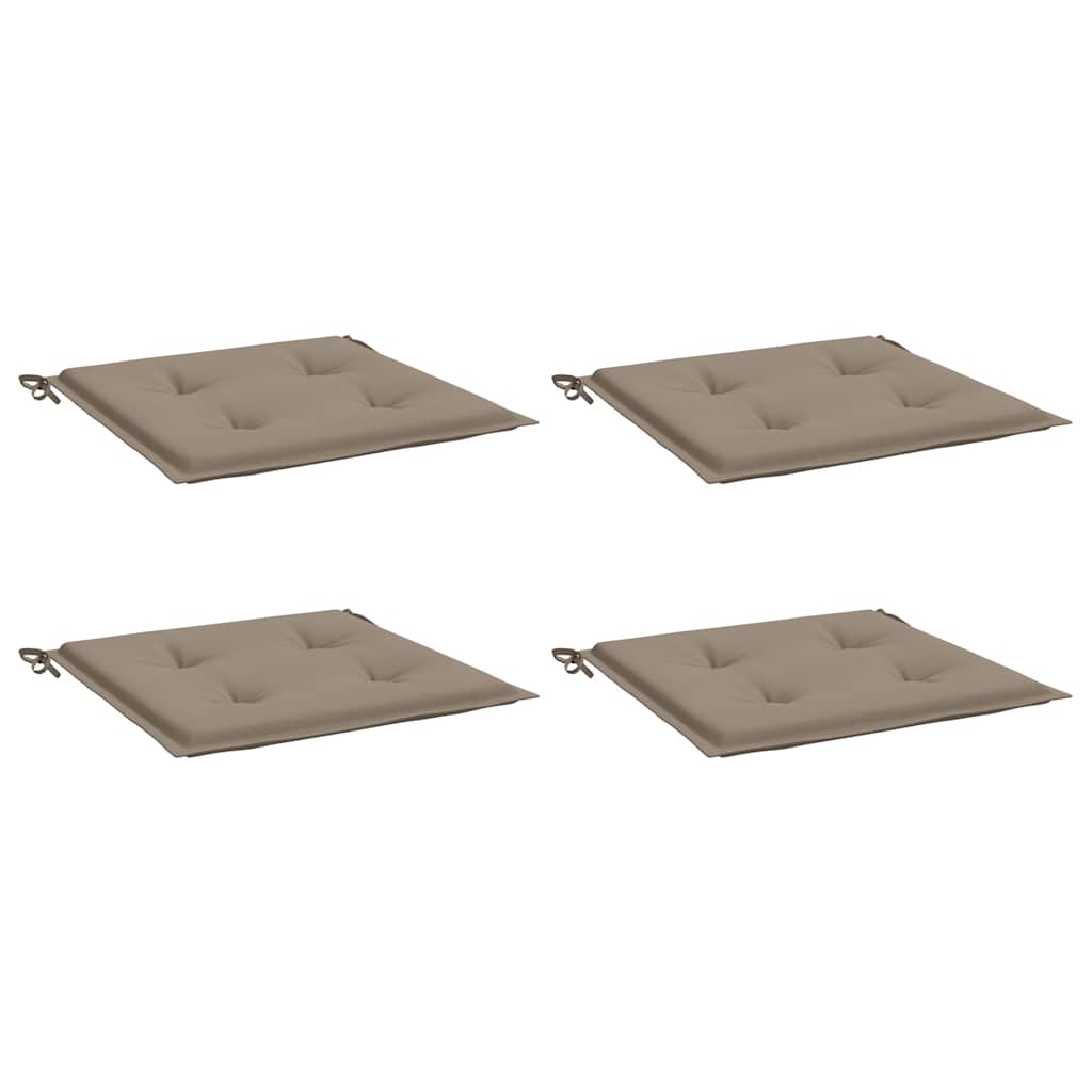 vidaXL Perne scaune grădină 4 buc. gri taupe 50x50x4cm țesătură Oxford vidaXL Perne scaune grădină 4 buc. gri taupe 50x50x4cm țesătură Oxford