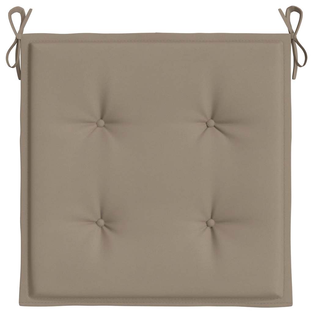 vidaXL Perne scaune grădină 4 buc. gri taupe 50x50x4cm țesătură Oxford vidaXL Perne scaune grădină 4 buc. gri taupe 50x50x4cm țesătură Oxford