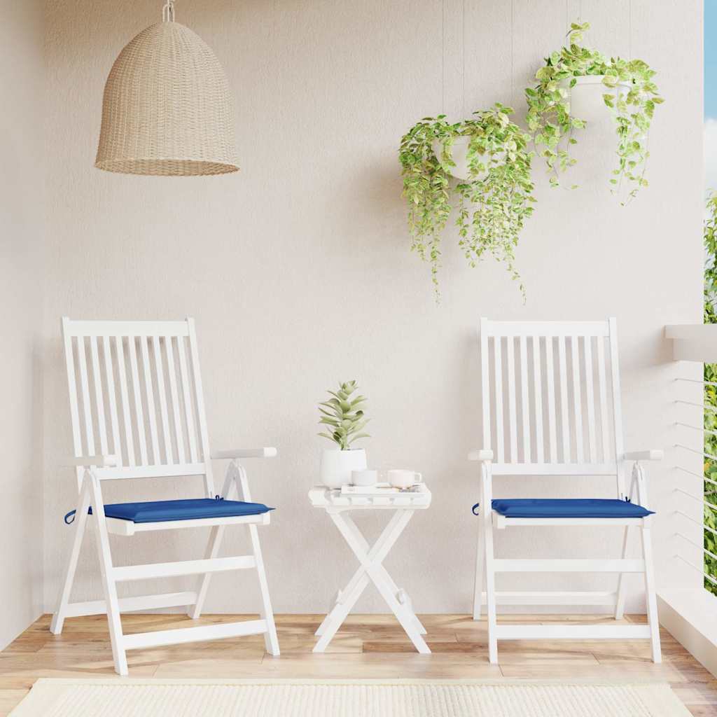 vidaXL Perne scaune grădină 2 buc. albastru 50x50x4 cm țesătură Oxford vidaXL Perne scaune grădină 2 buc. albastru 50x50x4 cm țesătură Oxford