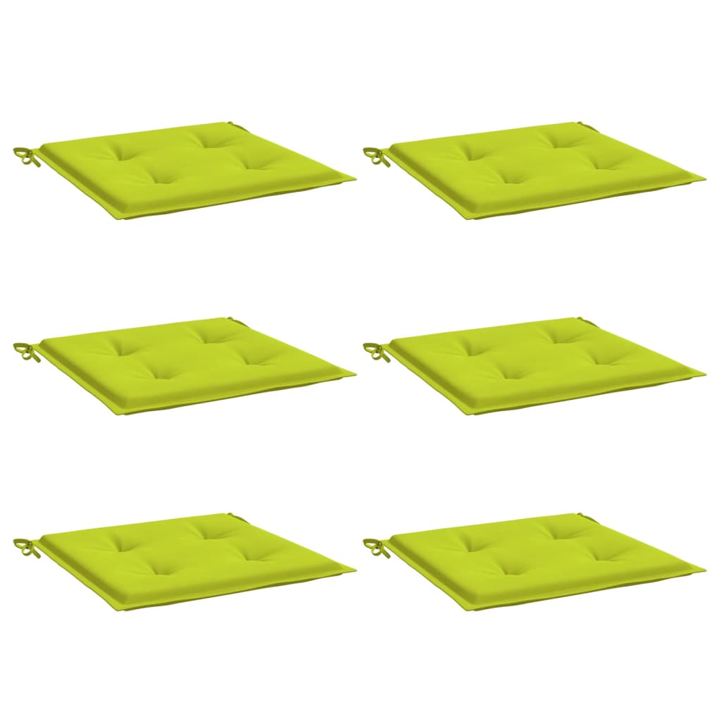 vidaXL Perne scaune de grădină 6 buc. verde 50x50x3 cm țesătură Oxford vidaXL Perne scaune de grădină 6 buc. verde 50x50x3 cm țesătură Oxford